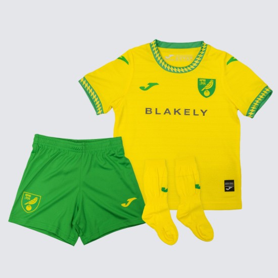 Equipación Local Niño Norwich City 2025/26