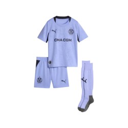 Equipación de la tercera equipación del Olympique de Marsella 2026/27 para niño