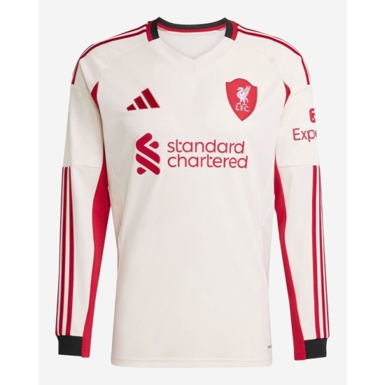 Camiseta Visitante Manga Larga Liverpool Hombre 2025/26 Camiseta Visitante Manga Larga Liverpool Hombre 2025/26