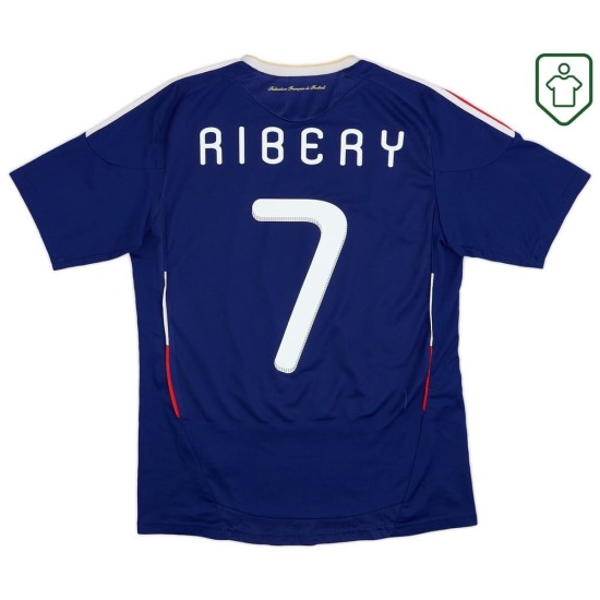 Camiseta retro local Francia 2009/10 para hombre Ribery #7 Camiseta retro local Francia 2009/10 para hombre Ribery #7