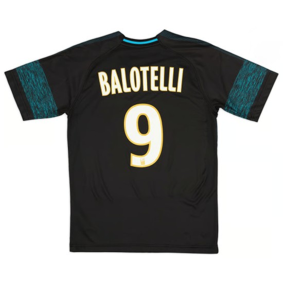 Hombre Camiseta retro visitante OM 2018/19 Balotelli #9 Hombre Camiseta retro visitante OM 2018/19 Balotelli #9
