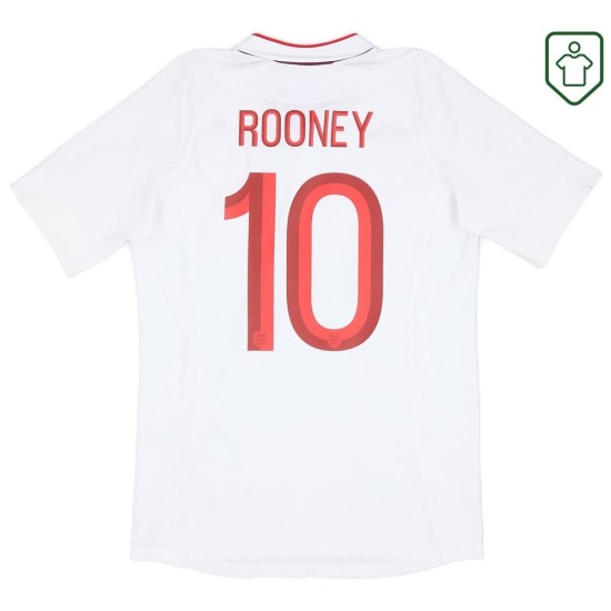 Camiseta retro local Inglaterra 2012/13 para hombre Rooney #10 Camiseta retro local Inglaterra 2012/13 para hombre Rooney #10