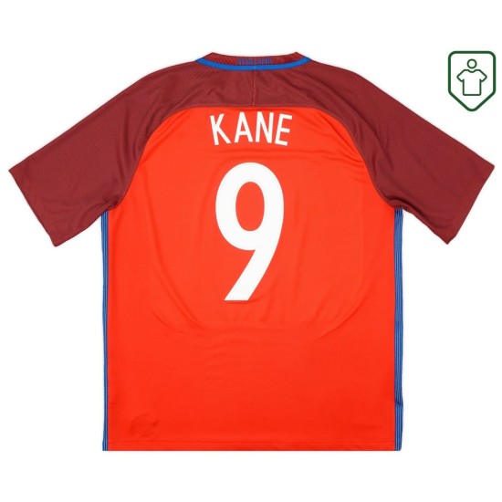 Camiseta retro visitante Inglaterra 2016/17 para hombre Kane #9 Camiseta retro visitante Inglaterra 2016/17 para hombre Kane #9