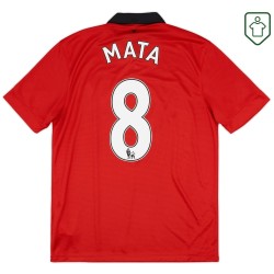 Camiseta retro local hombre Manchester United 2013/14 Mata #8