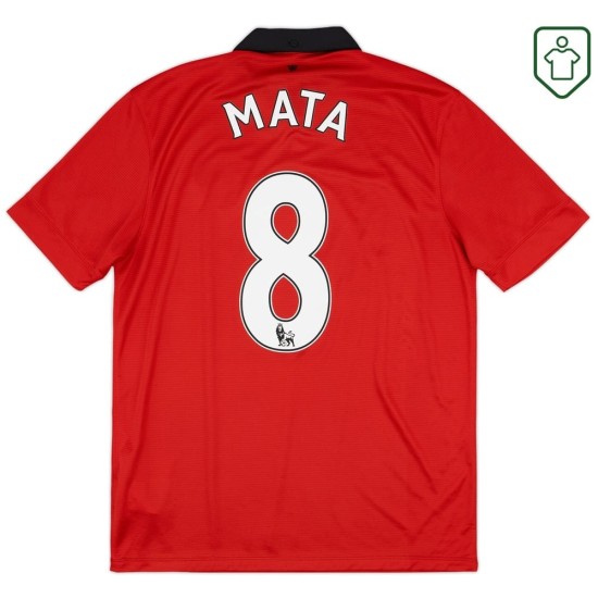 Camiseta retro local hombre Manchester United 2013/14 Mata #8 Camiseta retro local hombre Manchester United 2013/14 Mata #8