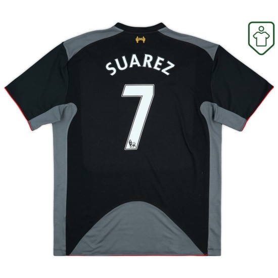Camiseta retro visitante hombre Liverpool 2012/13 Suarez #7