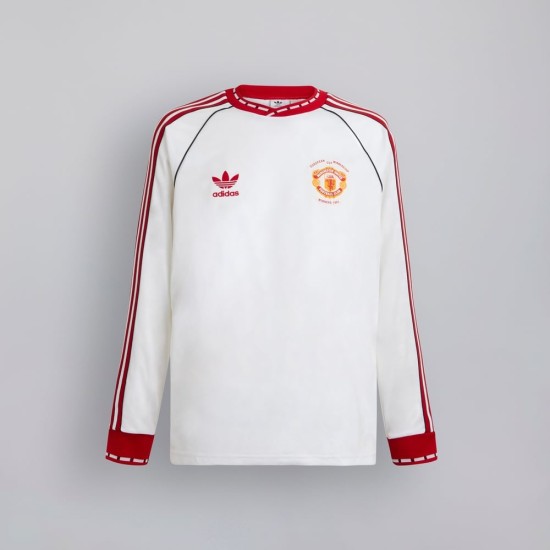 Camiseta Manga Larga Manchester United 1991 Away Retro Niño