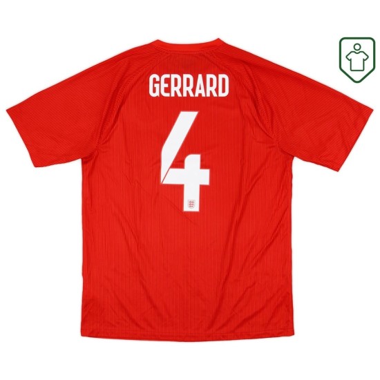 Camiseta retro visitante Inglaterra 2014/15 para hombre Gerrard #4 Camiseta retro visitante Inglaterra 2014/15 para hombre Gerrard #4