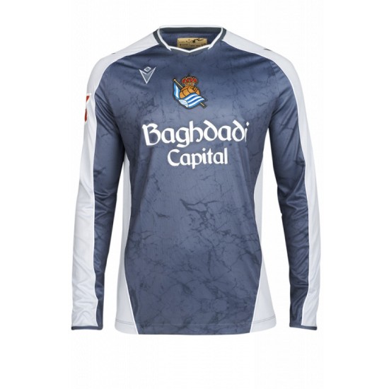 Camiseta visitante de manga larga 2025/26 de la Real Sociedad para niño Camiseta visitante de manga larga 2025/26 de la Real Sociedad para niño