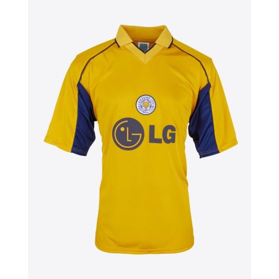 Camiseta Retro de Visitante Leicester City Infantil 2002
