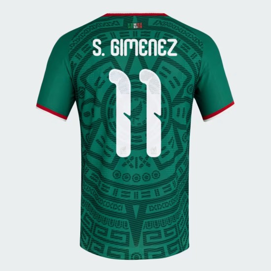 Camiseta Oficial Local México 2026 Hombre S. GIMENEZ #11 Camiseta Oficial Local México 2026 Hombre S. GIMENEZ #11