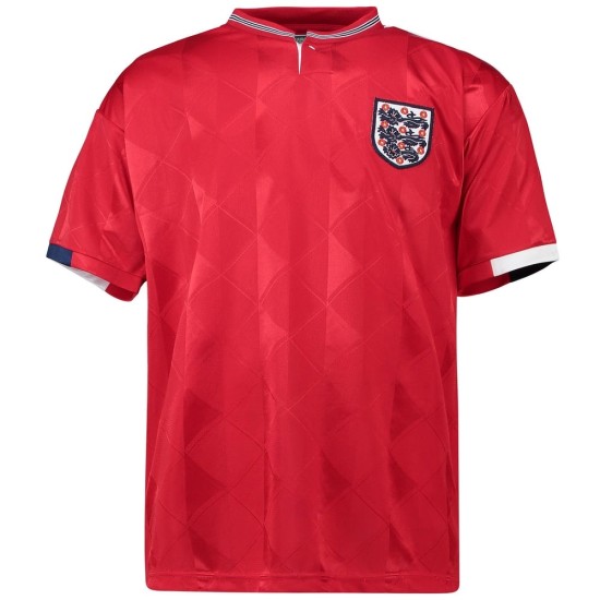 Camiseta retro Inglaterra visitante 1989 hombre Camiseta retro Inglaterra visitante 1989 hombre