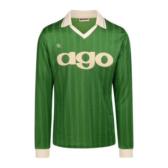 Camiseta retro de manga larga 1982/83 del FC Groningen para mujer