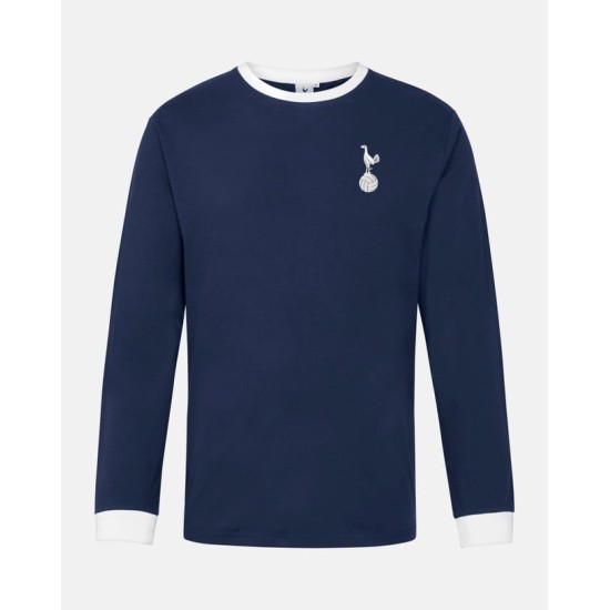 Camiseta Retro Manga Larga Visitante Tottenham Hotspur 1970 Hombre Camiseta Retro Manga Larga Visitante Tottenham Hotspur 1970 Hombre