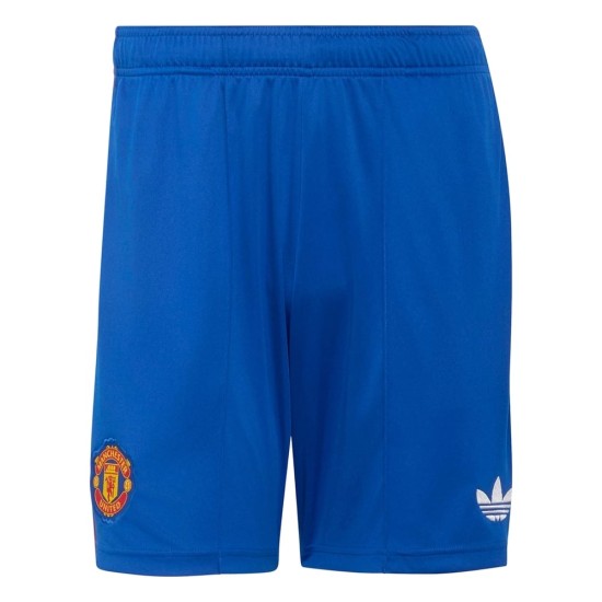 Pantalón Corto Visitante Manchester United 2026/27 Azul Niño Pantalón Corto Visitante Manchester United 2026/27 Azul Niño