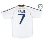 Hombre Camiseta retro local Real Madrid 2001 Raúl #7 Hombre Camiseta retro local Real Madrid 2001 Raúl #7