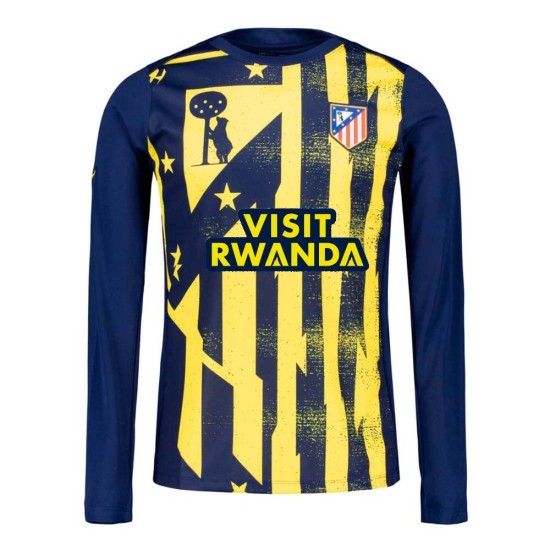 Camiseta de calentamiento tercera de manga larga para mujer del Atlético de Madrid 2025/26 Camiseta de calentamiento tercera de manga larga para mujer del Atlético de Madrid 2025/26