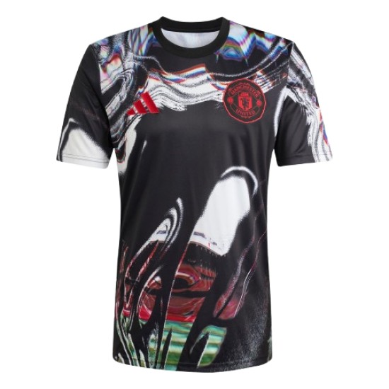 Hombre Manchester United 2025/26 Tercera Camiseta Pre Match - Negra Hombre Manchester United 2025/26 Tercera Camiseta Pre Match - Negra