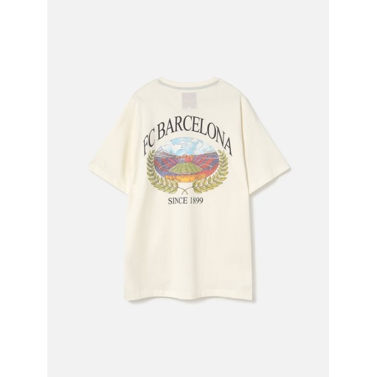 Camiseta Retro Spotify Camp Nou FC Barcelona para Mujer