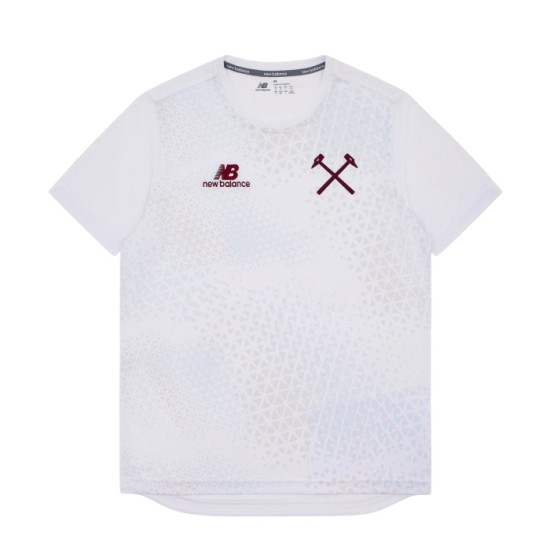 Camiseta de entrenamiento previa al partido de la 3.ª equipación del West Ham United 2026/27 - Blanca para niño Camiseta de entrenamiento previa al partido de la 3.ª equipación del West Ham United 2026/27 - Blanca para niño