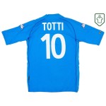Camiseta retro local Italia 2002 para hombre Totti #10