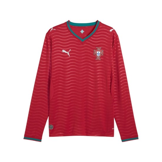 Camiseta de manga larga de niño Portugal 2026 Copa del Mundo local