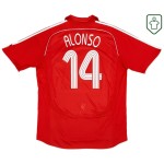 Camiseta retro local hombre Liverpool 2006/08 Alonso #14