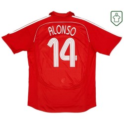 Camiseta retro local hombre Liverpool 2006/08 Alonso #14