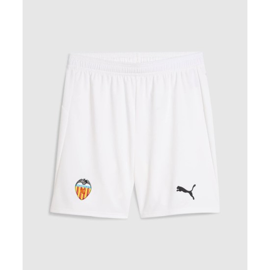 Pantalones cortos de local blancos del Valencia CF 2025/26 para mujer Pantalones cortos de local blancos del Valencia CF 2025/26 para mujer