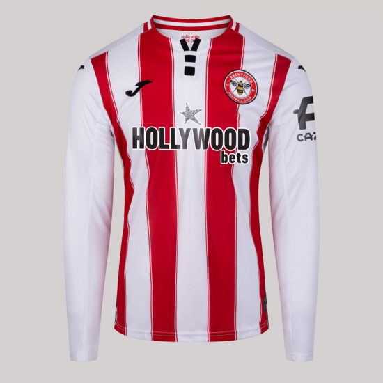 Camiseta Local Manga Larga Hombre Brentford 2025/26 Camiseta Local Manga Larga Hombre Brentford 2025/26