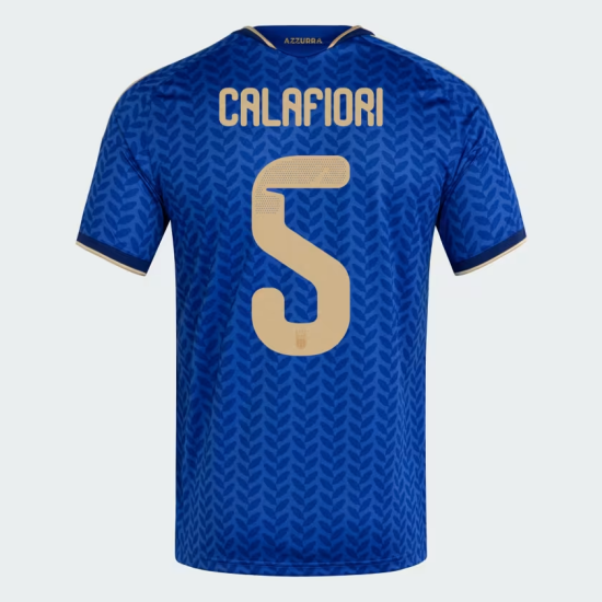 Camiseta Oficial Local Italia 2026 Niño CALAFIORI #5 Camiseta Oficial Local Italia 2026 Niño CALAFIORI #5