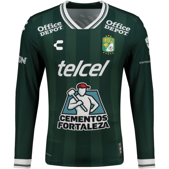 Camiseta local de manga larga del Club León 2025/26 para mujer Camiseta local de manga larga del Club León 2025/26 para mujer