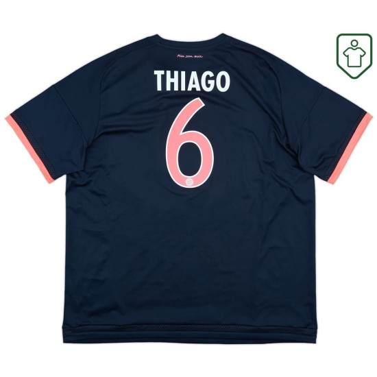 Camiseta retro Bayern Múnich 2015/16 para hombre Thiago #6 Camiseta retro Bayern Múnich 2015/16 para hombre Thiago #6