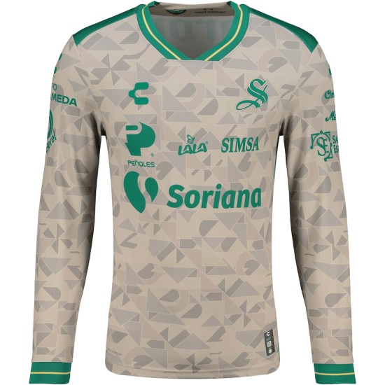 Camiseta visitante de manga larga del Santos Laguna 2025/26 para hombre Camiseta visitante de manga larga del Santos Laguna 2025/26 para hombre