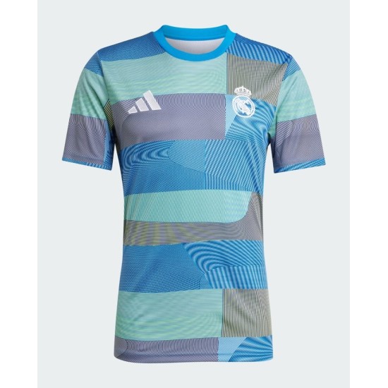 Camiseta de calentamiento tercera del Real Madrid 2025/26 para hombre Camiseta de calentamiento tercera del Real Madrid 2025/26 para hombre