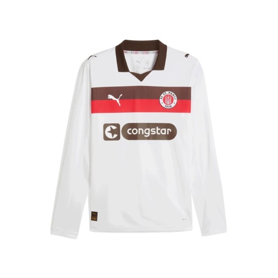 Camiseta de Visitante de Manga Larga Hombre FC St. Pauli 2025/26 Camiseta de Visitante de Manga Larga Hombre FC St. Pauli 2025/26