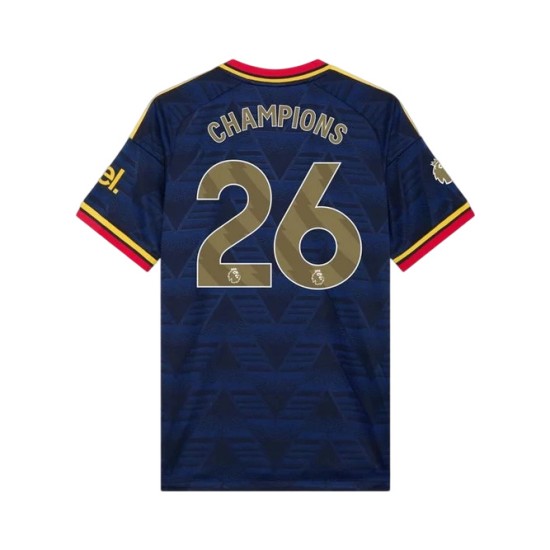 Camiseta Campeón de la Premier League Arsenal 2026 Visitante para hombre #26 Camiseta Campeón de la Premier League Arsenal 2026 Visitante para hombre #26
