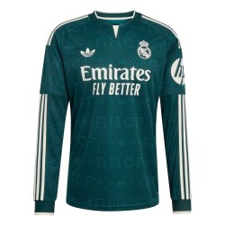 Camiseta Visitante Manga Larga Real Madrid 2026/27 para niño