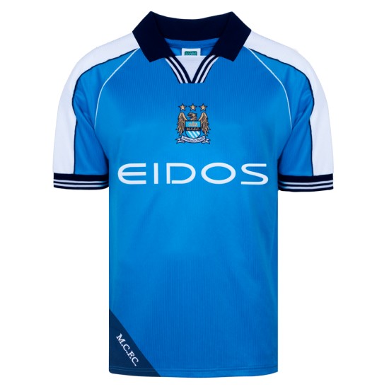 Camiseta Retro de Casa Manchester City Infantil 2000 Camiseta Retro de Casa Manchester City Infantil 2000