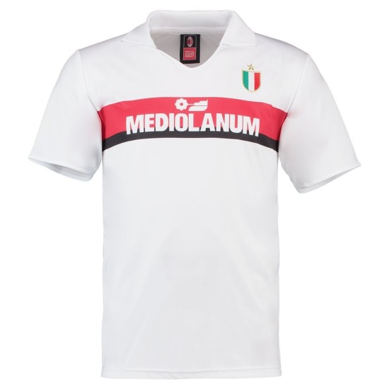 Camiseta retro Milan 1988 visitante para hombre Camiseta retro Milan 1988 visitante para hombre
