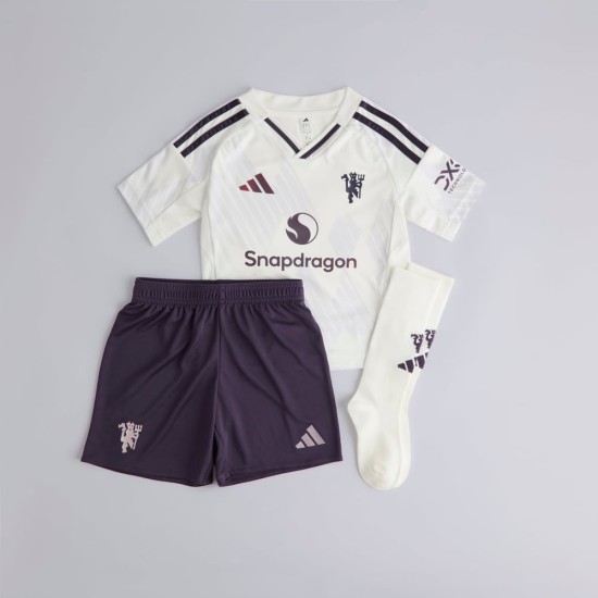 Conjunto de Visitante Niño Manchester United 2025/26