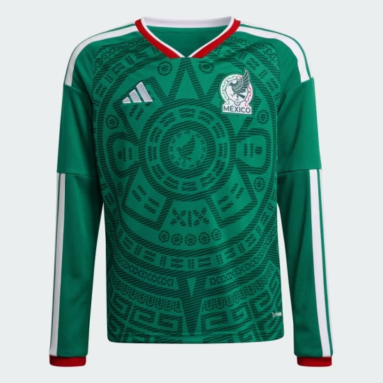 Camiseta de manga larga local de la Copa del Mundo 2026 de México para mujer