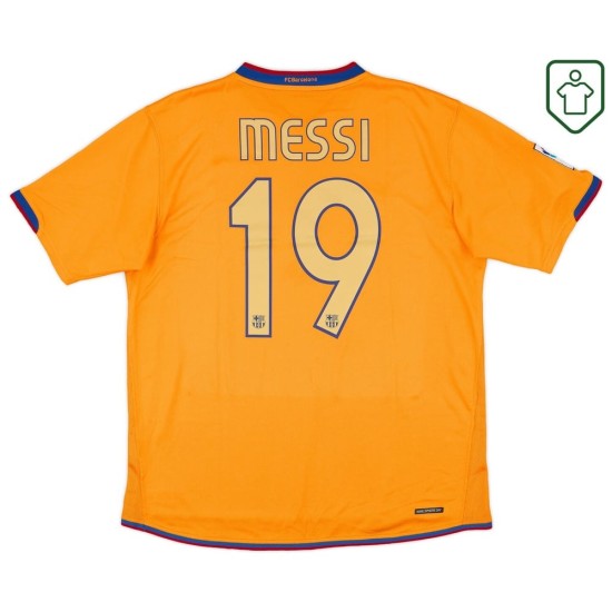 Hombre Camiseta retro visitante FC Barcelona 2006/08 Messi #19
