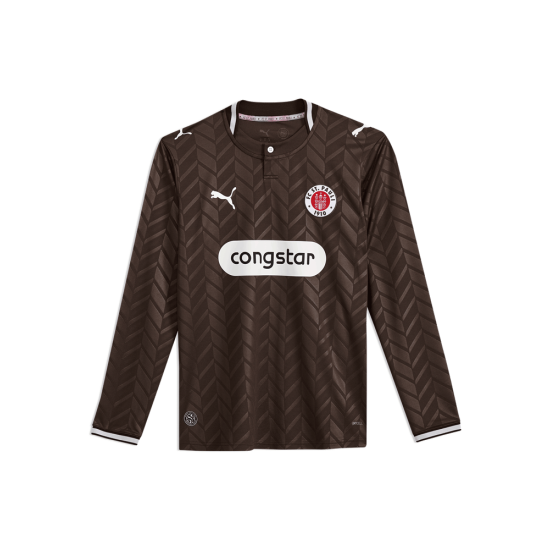 Camiseta local de manga larga para hombre FC St. Pauli 2026/27 Camiseta local de manga larga para hombre FC St. Pauli 2026/27