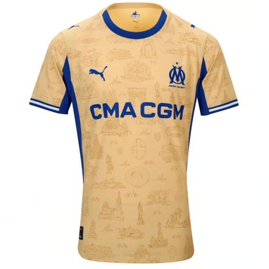 Camiseta Cuarta de Hombre Olympique de Marsella 2025/26 Camiseta Cuarta de Hombre Olympique de Marsella 2025/26