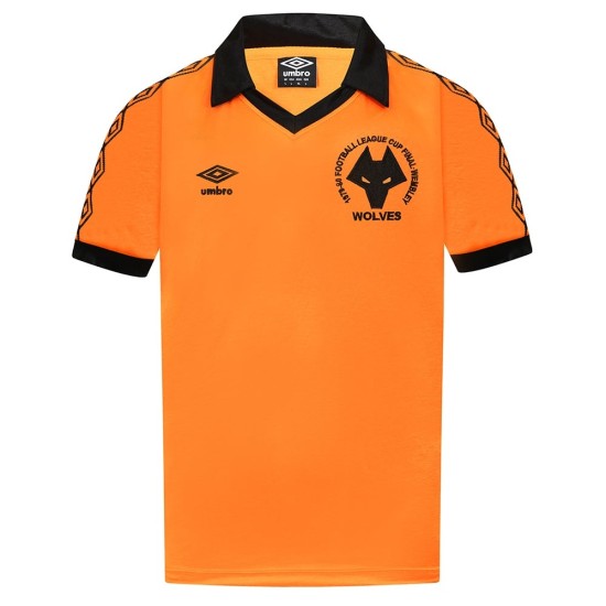 Camiseta Retro Final Copa de la Liga Wolverhampton Wanderers 1980 para Hombre