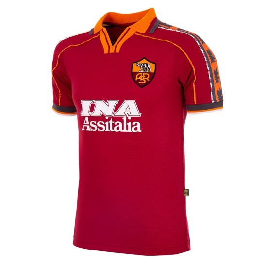 Camiseta Retro de local de la Roma 1998/99 para mujer