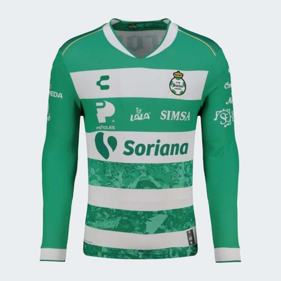Camiseta local de manga larga del Santos Laguna 2025/26 para niño