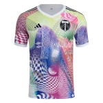 Camiseta Previa al Partido Tercera 2025 del Portland Timbers para Hombre - Blanca Camiseta Previa al Partido Tercera 2025 del Portland Timbers para Hombre - Blanca