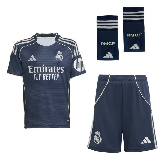 Conjunto de visitante para niño Real Madrid 2025/26 Conjunto de visitante para niño Real Madrid 2025/26